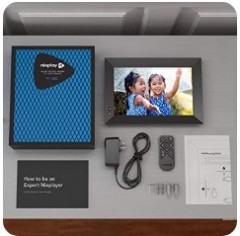 Nixplay Smart Digital Picture Frame 10.1 Inch, Share Video Clips and Photos Instantly via E-Mail or App
