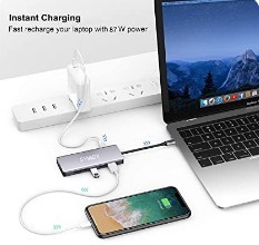 SYIADX USB C Hub,USB C Docking Station,12 in 1 Triple Display Type C Adapter with 2 USB 3.0,2 USB 2.0,Dual 4K HDMI,VGA,RJ45 Ethernet,PD3.0,SD&TF Card Reader,Audio for MacBook and Other Type C Devices