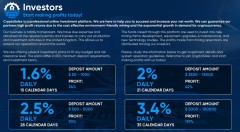 EARN 1.6% TO 3.4% DAILY